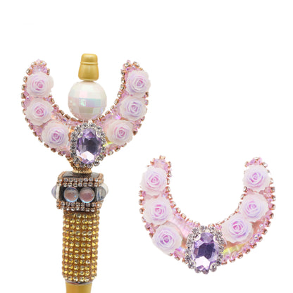 1PC Moon Rhinestone Bead with Opal Effect - Faux Crystal Spacer for DIY Jewelry Making, Bracelets, Necklaces, Earrings & Crafts