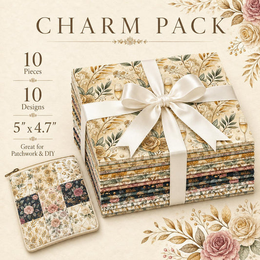 10Pc/Set Flower Series Fat Quarter Fabric, Pre-Cut Square Fabric Assort, Fabric Set, Craft Fabric, Handmade DIY Patchwork Fabric,Home Quilting Sewing Fabric, Packaging Fabric, Scrapbooking Craft Hobbyist