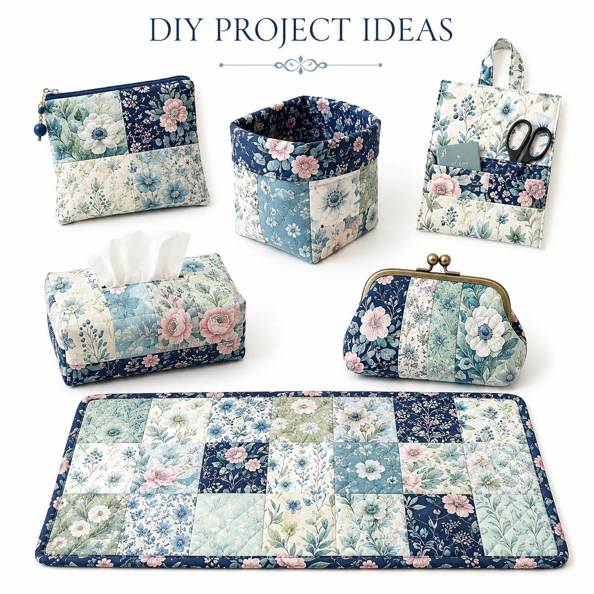 10Pc/Set Flower Series Fat Quarter Fabric, Pre-Cut Square Fabric Assort, Fabric Set, Craft Fabric, Handmade DIY Patchwork Fabric,Home Quilting Sewing Fabric, Packaging Fabric, Scrapbooking Craft Hobbyist