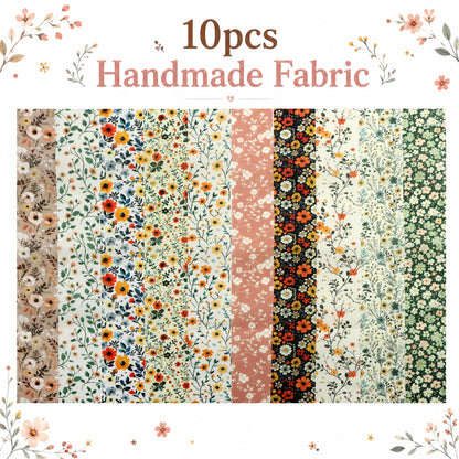 10pcs Vintage Floral Pattern Jelly Roll Fabric Strips 2.5X19.7inch Pre-Cut 100% Polyester For Patchwork Quilts, Table Runners, Placemats, Tote Bags, Storage Pouches, Makeup Bags, Coasters, Quilt Blocks & Binding