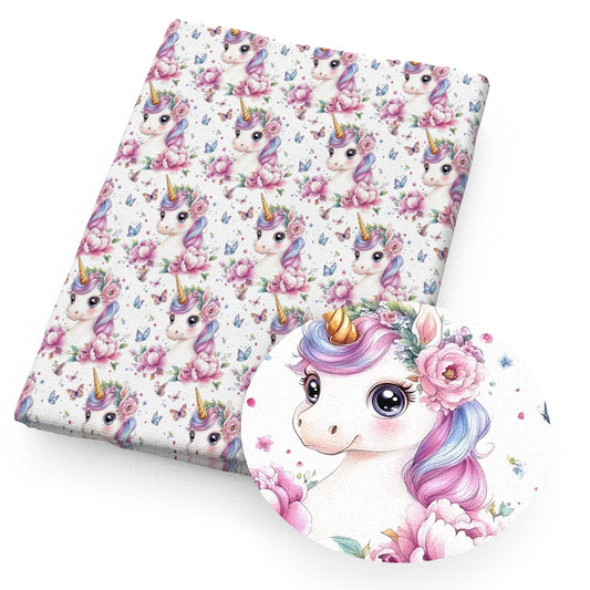 unicorn flowerfloral butterfly fabric