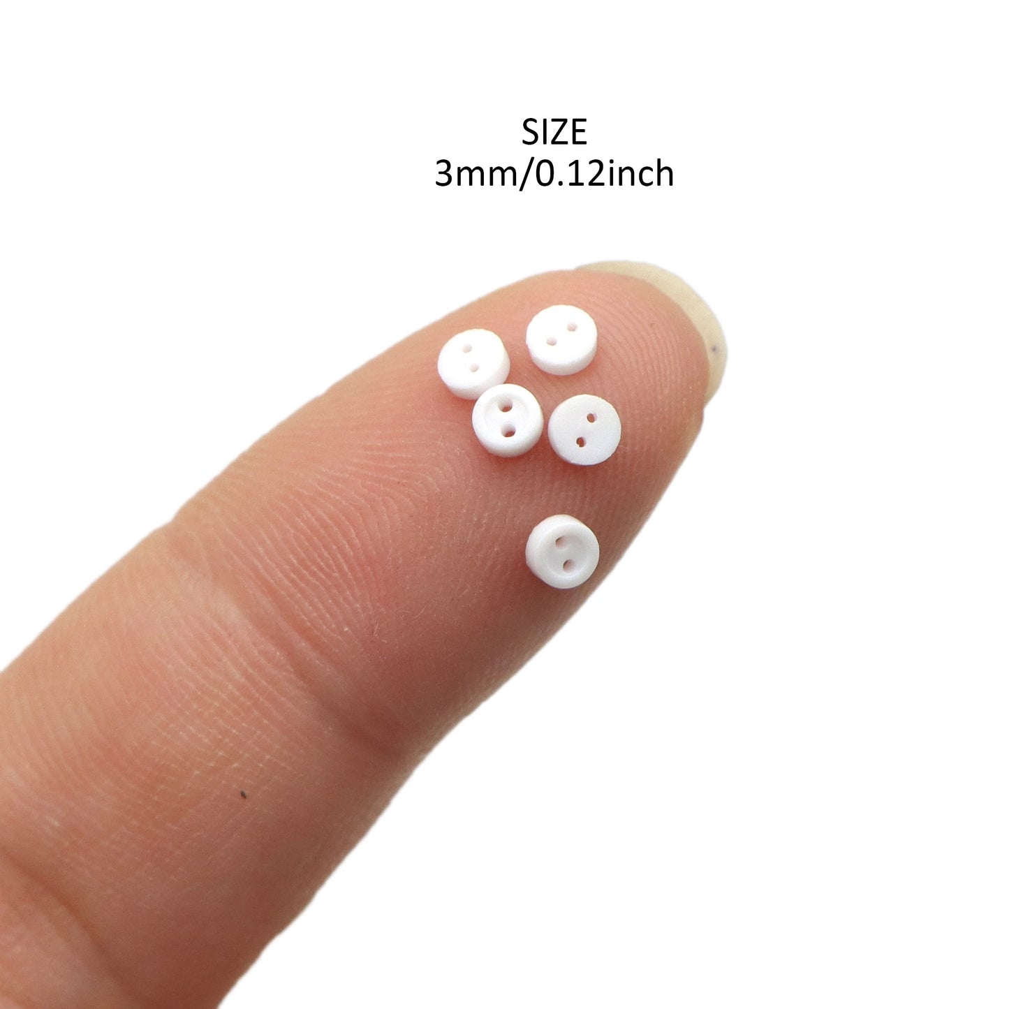 100pcs Mix Color Mini Round Costume Buttons Assortment - Buttons for Dolls, Sewing, Crafting - 3mm Diameter, Multicolor, Perfect for DIY Projects, Fashion Accessories, and More