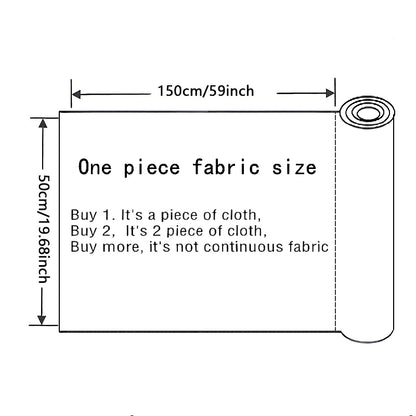 1Pc Double Sided Striped Polyester Fabric - 59x19.68inch Pre-cut 100% Polyester Fabric,Black/White/Coffee Color for Choice,Hand Wash Only,Perfect for Quilting,Ideal for Home Textile Sewing,DIY Wallet ,Pouches,Bag Making,Perfect for Cushions,Pillow