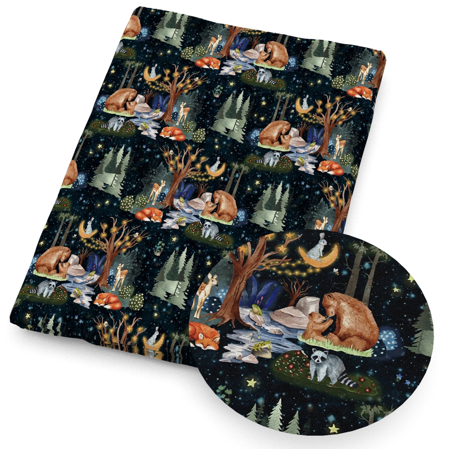 deerreindeer giraffe moon rabbit bunny butterfly raccoon fabric