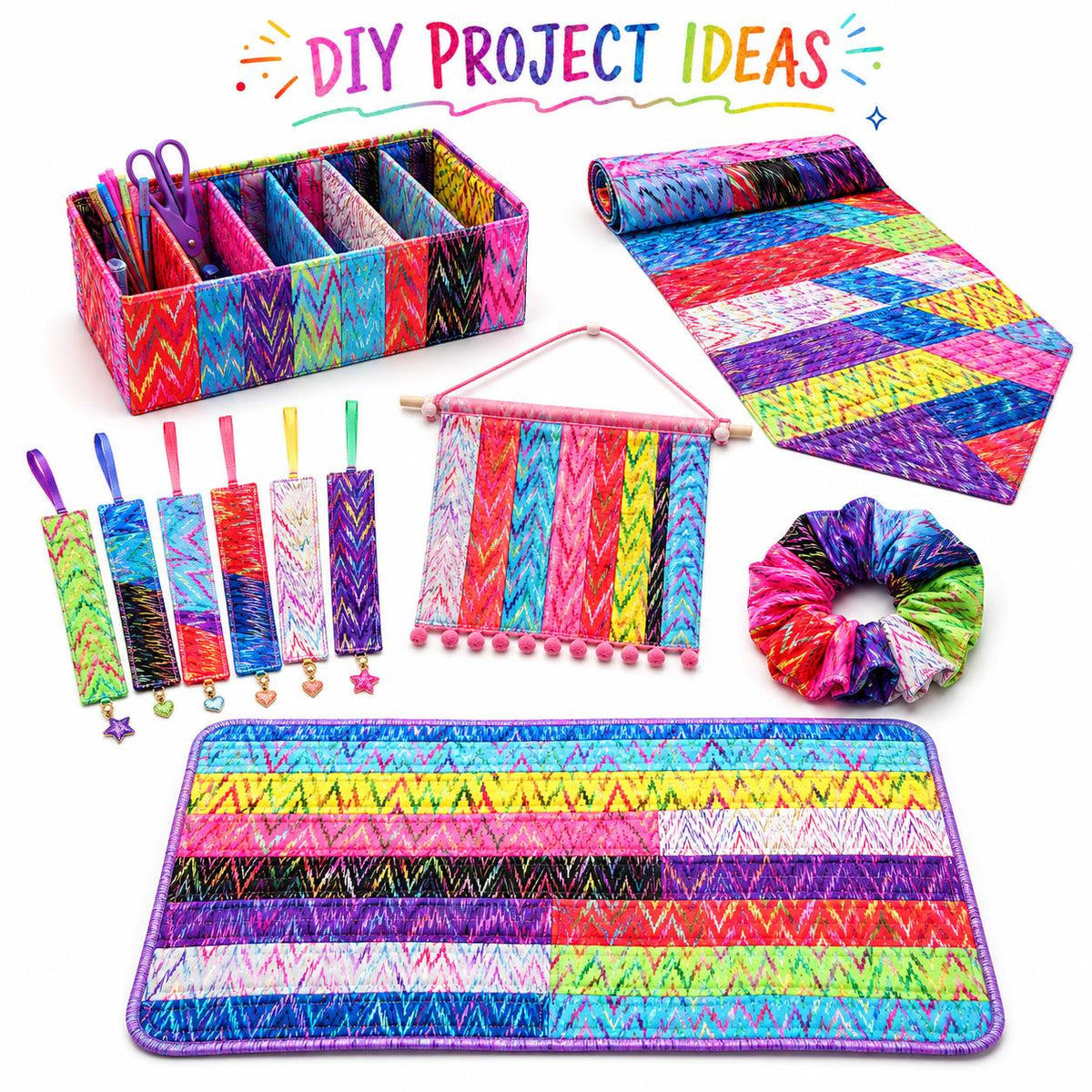 10pcs Vintage Chevron, Zig Zags Pattern Jelly Roll Fabric Strips 2.5X19.7inch Pre-Cut 100% Polyester For Patchwork Quilts, Table Runners, Placemats, Tote Bags, Storage Pouches, Makeup Bags, Coasters, Quilt Blocks & Binding