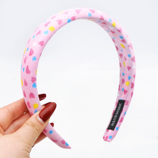 dots heart high cranial hairband