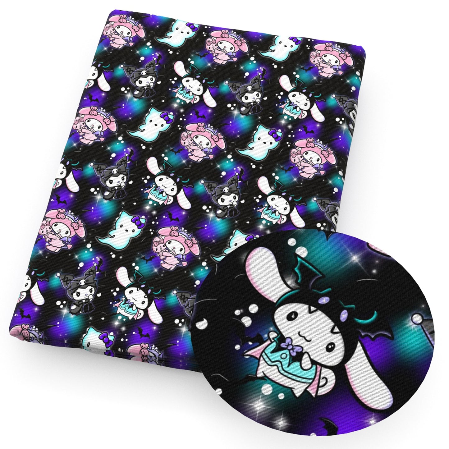 halloween bat dots spot fabric