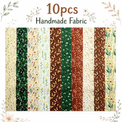 10pcs Vintage Floral Pattern Jelly Roll Fabric Strips 2.5X19.7inch Pre-Cut 100% Polyester For Patchwork Quilts, Table Runners, Placemats, Tote Bags, Storage Pouches, Makeup Bags, Coasters, Quilt Blocks & Binding