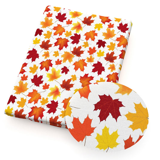 leaf leaves tree maple leaf fabric