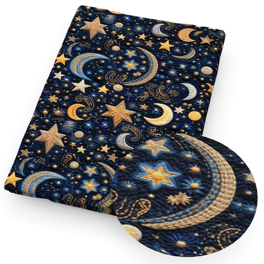 imitation embroidery series galaxy fabric