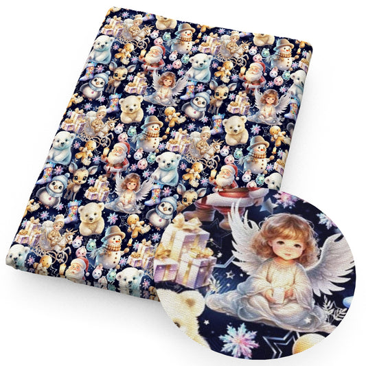 christmas day snowman fabric