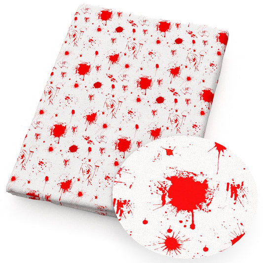 paint splatter halloween blood fabric