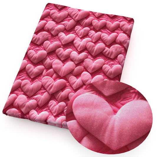 imitation embroidery series valentine's day heart love fabric