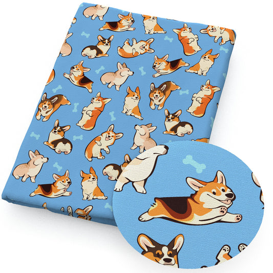 dogpuppy bonesfish bonesdog bones fabric