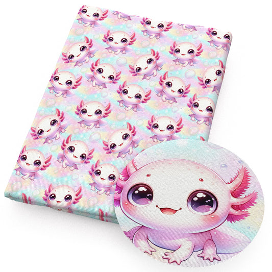 axolotl salamander fabric