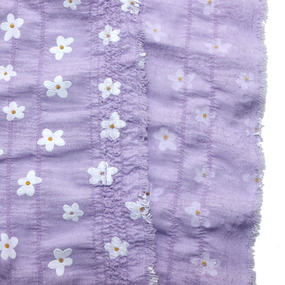 1pc Flower Pattern Wrinkles Texture Quilting Fabric-59.05x19.68inch Precut Polyester Craft Fabrics DIY Handmade Projects Doll Clothes Fabric For Hair Ties, DIY Quilting & Sewing