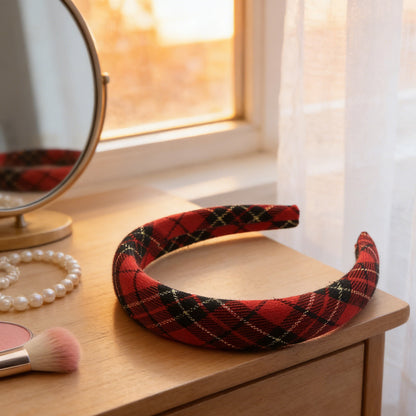 Vintage Checkered Headband