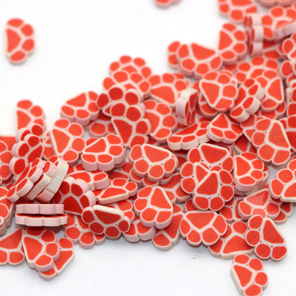 100pcs Cat Paw Nail Charms Polymer Clay - Glowing Nail Art Accessories for Women and Girls - Music Festival Nail Jewelry, Alcohol-Free, Perfect for Nail Art Supplies and DIY Nail Design