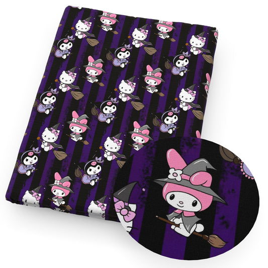 halloween dots spot bat stripe fabric