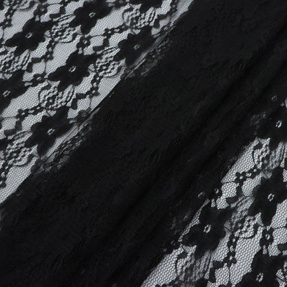 1Pc solid flower Printed Premium Lace Fabric - 59x19.68inch(150x50cm) Pre-cut Fabric,Perfect for DIY Sewing,Bags,Party Decor, Tablecloths, Gift Wrapping,Cushions & Furniture Covers