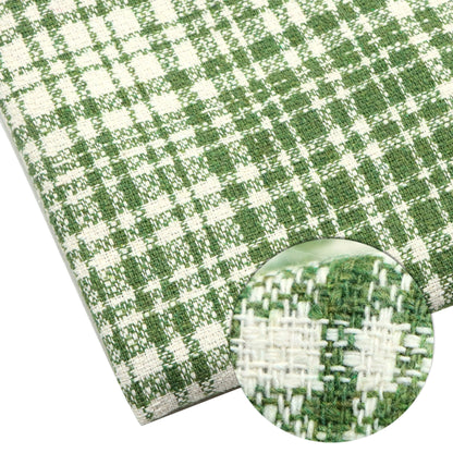 1pc 59x19.68inch(150x50cm) small fragranc plaid tweed Fabric - Soft & Durable Polyester Material, Pre-Cut for DIY Sofa Covers & Handmade Projects