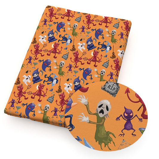 halloween skull ghost skeleton bones spiderspider web broom fabric