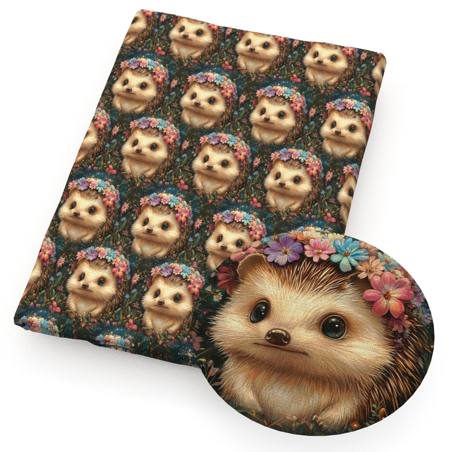 1Pc hedgehog series Quilting Fabric-17.7x19.68inch(45x50cm) Polyester Craft Fabrics DIY Handmade Precut For Patchwork Craft