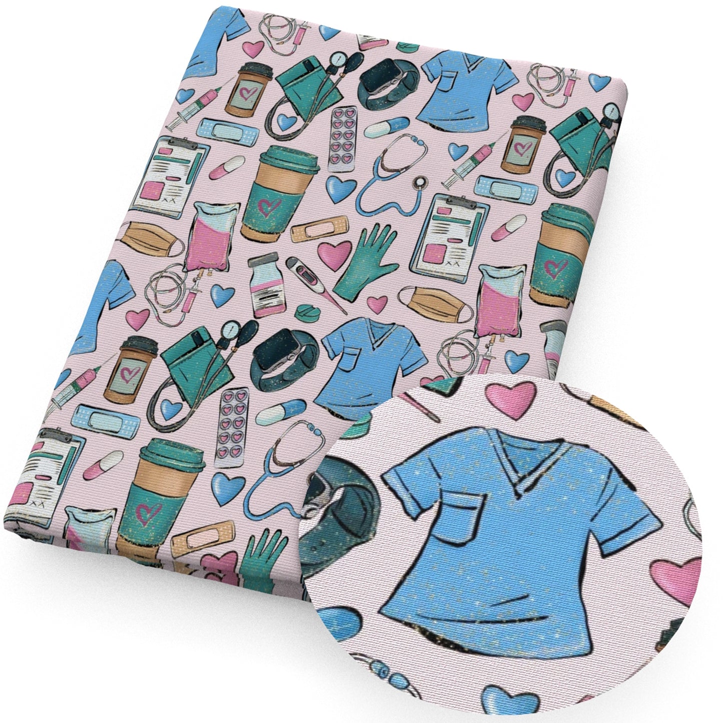 medical design theme fabric