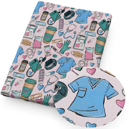 medical design theme fabric
