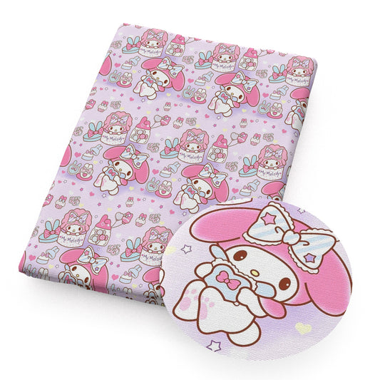 pink series heart love fabric