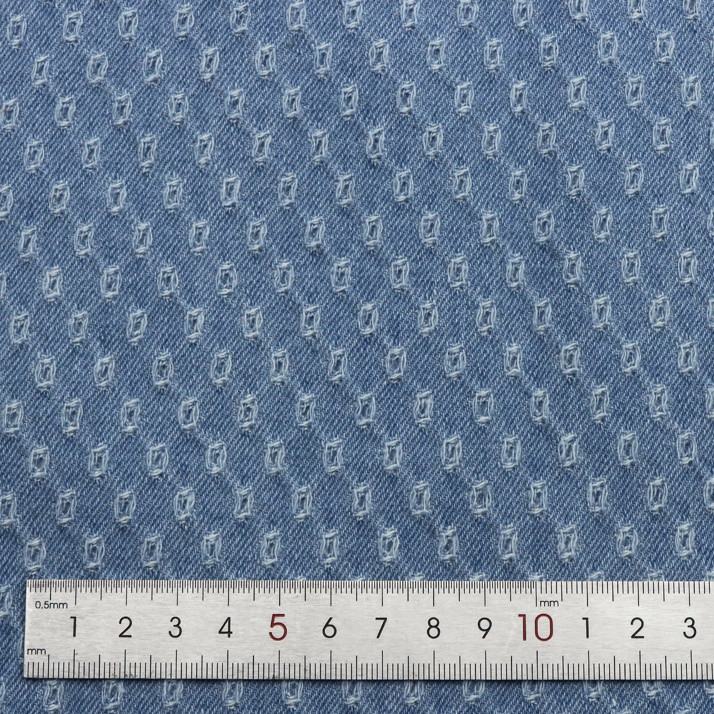 1Pc Pre-Washed  ripped hole Denim Fabric - 62.99x19.68inch(160x50cm) 100% Polyester for DIY Handmade Precut For Patchwork Craft