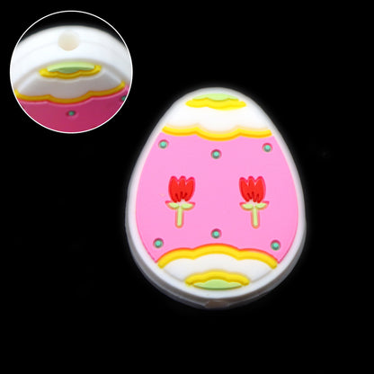 1PC Chicken Gnome Rabbit Bunny Easter Silicone Beads for Jewelry Making, DIY Beading, Key Bag Chain, Bracelet, Necklace, Beaded Pen Decors, and Home Decoration Accessories