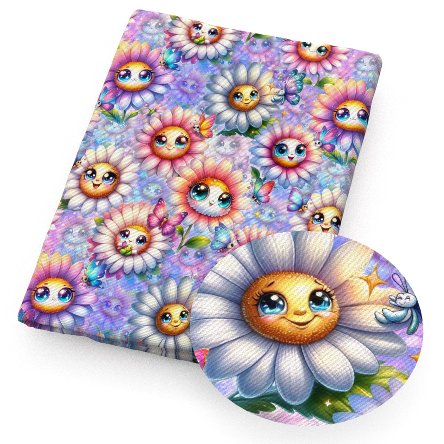 sunflower butterfly color series fabric