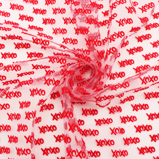 velvet Valentine's Day fabric