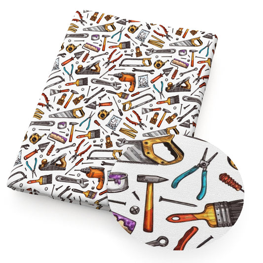 hammer pattern household gadgets fabric