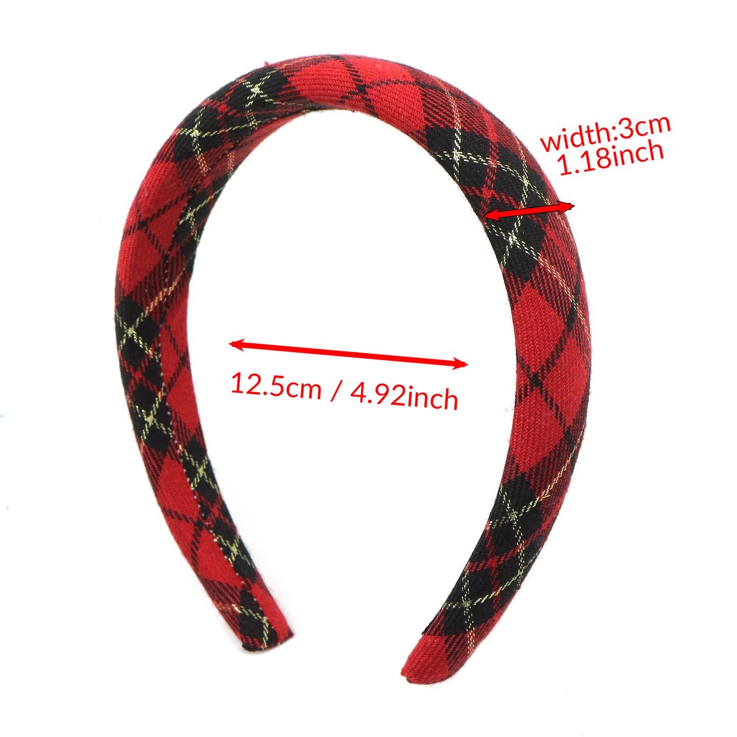 Vintage Checkered Headband