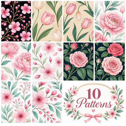 10pcs Vintage Floral Pattern Jelly Roll Fabric Strips 2.5X19.7inch Pre-Cut 100% Polyester For Patchwork Quilts, Table Runners, Placemats, Tote Bags, Storage Pouches, Makeup Bags, Coasters, Quilt Blocks & Binding