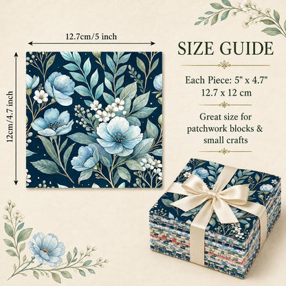 10Pc/Set Flower Series Daisy Leaves Fat Quarter Fabric, Pre-Cut Square Fabric Assort, Fabric Set, Craft Fabric, Handmade DIY Patchwork Fabric,Home Quilting Sewing Fabric, Packaging Fabric, Scrapbooking Craft Hobbyist