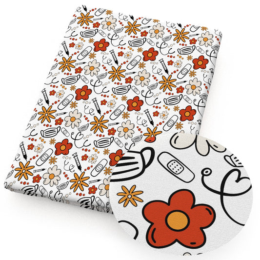medical design theme fabric