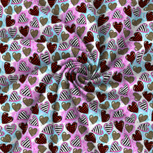 Load image into Gallery viewer, leopard cheetah tie dye heart love valentines day printed fabric
