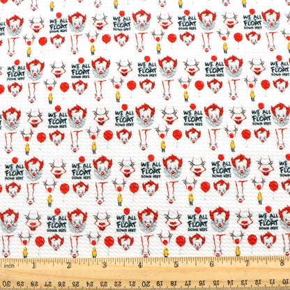 red series printed fabric