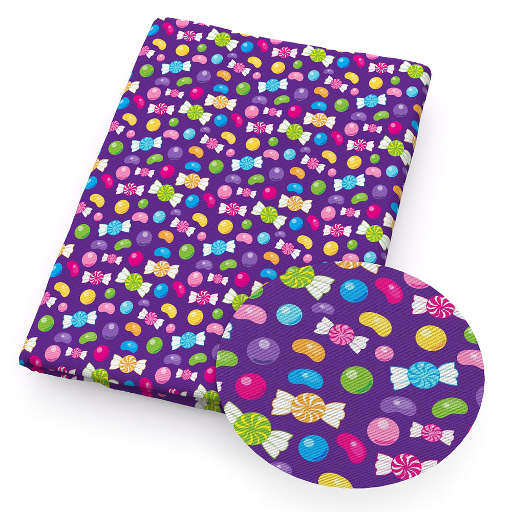 candy sweety jelly beans printed fabric