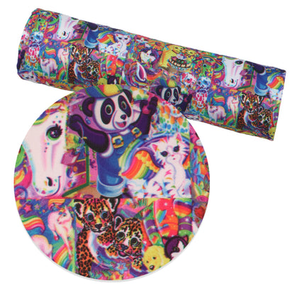 panda dog puppy printed fabric