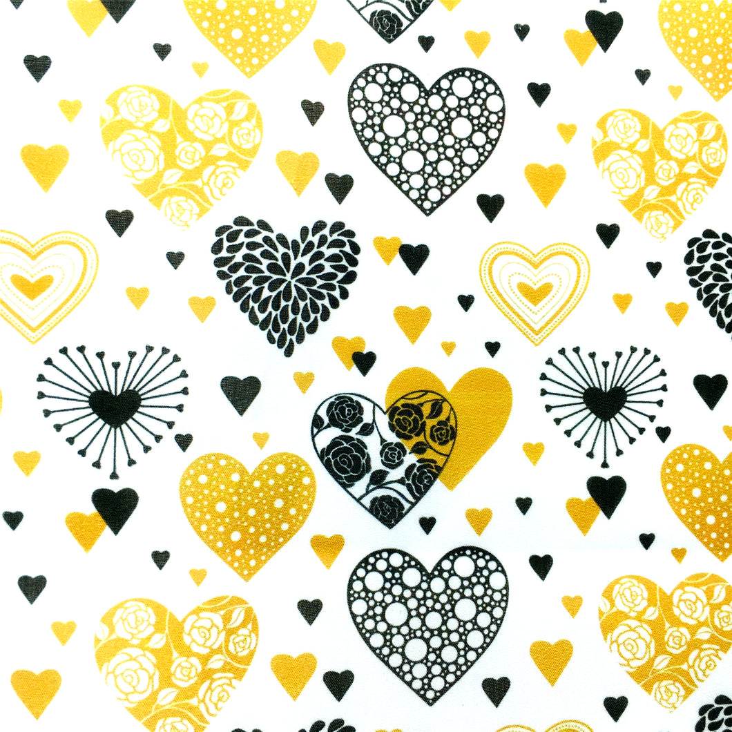 valentines day heart love flower floral printed fabric