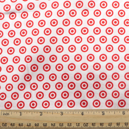 dots spot printed fabric