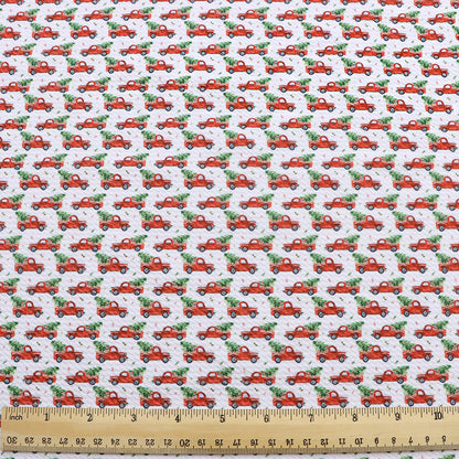 christmas day printed fabric