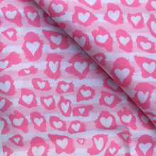 Load image into Gallery viewer, leopard cheetah pink series valentines day heart love stripe printed fabric
