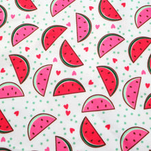 Load image into Gallery viewer, watermelon dots spot printed fabric
