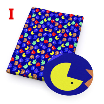 pacman printed fabric