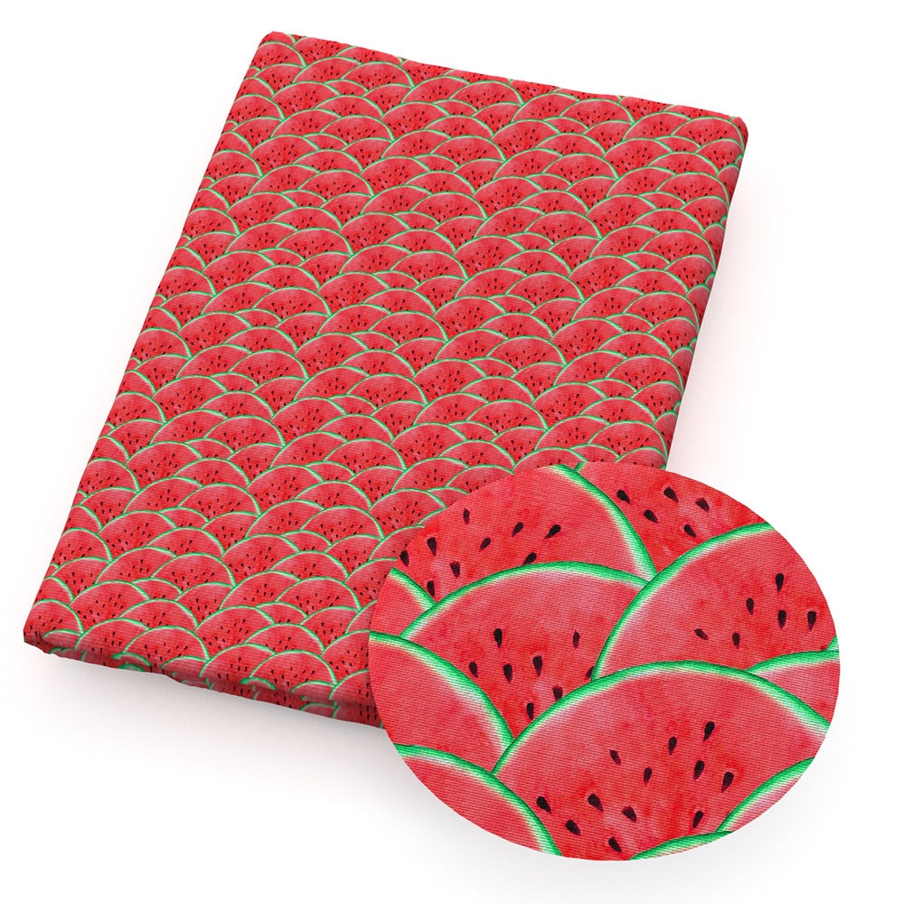 watermelon fruit red series printed fabric